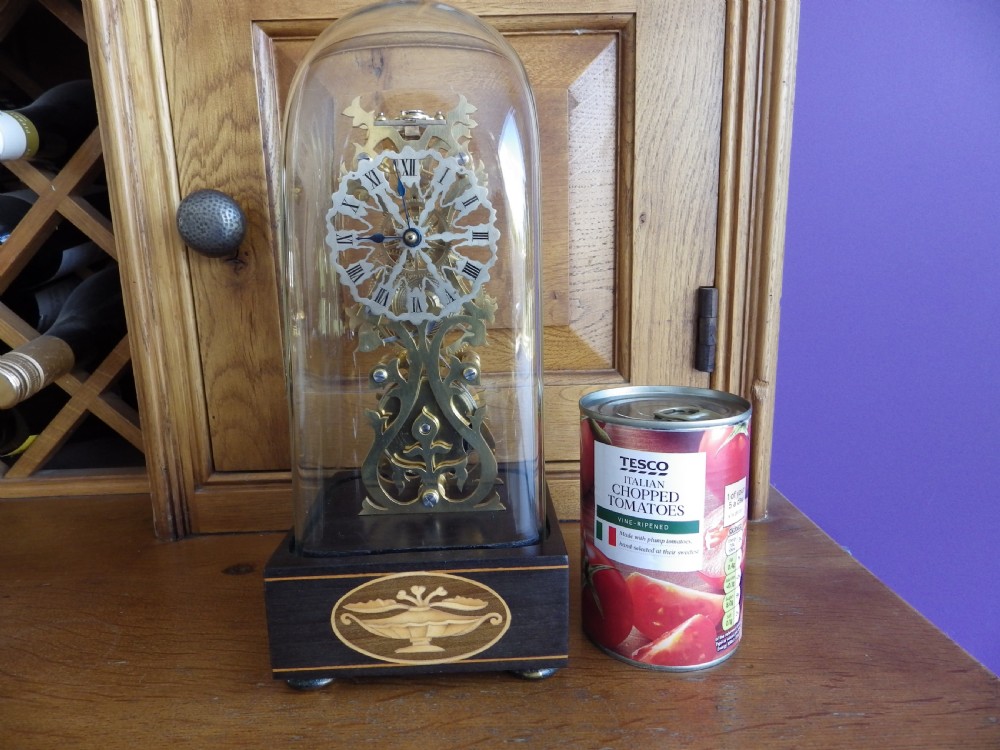 Skeleton Clock; English Fusee Miniature Run Via Platform Escapement View III