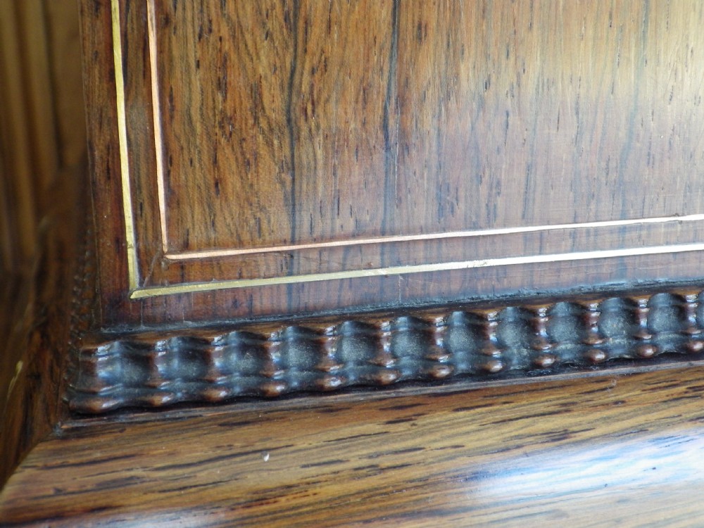 Simply Stunning Rosewood Inlayed French Mantel Clock  View XIII