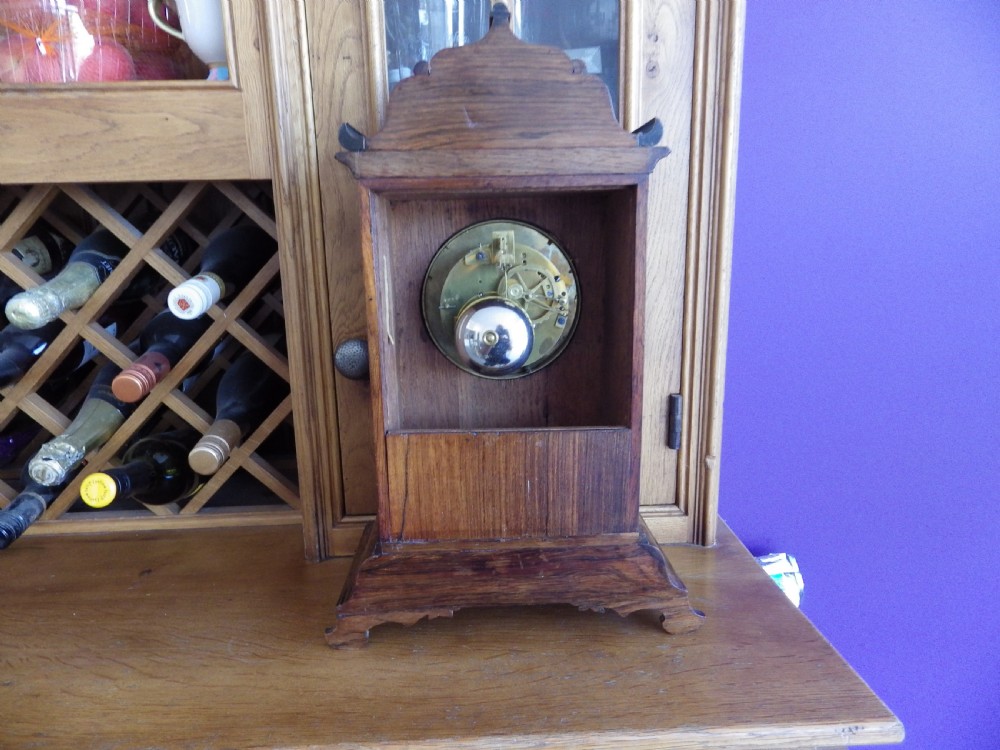 Simply Stunning Rosewood Inlayed French Mantel Clock  View XVI
