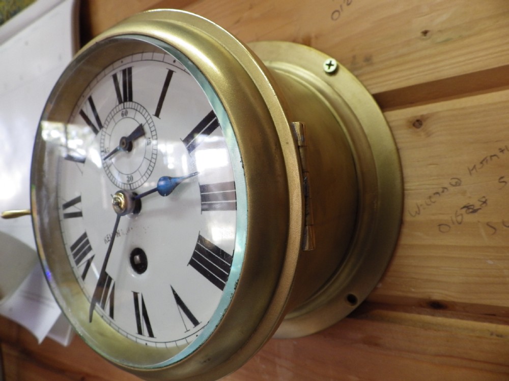 English Ships Fusee Clock Fully Restored Movement 1890 View II