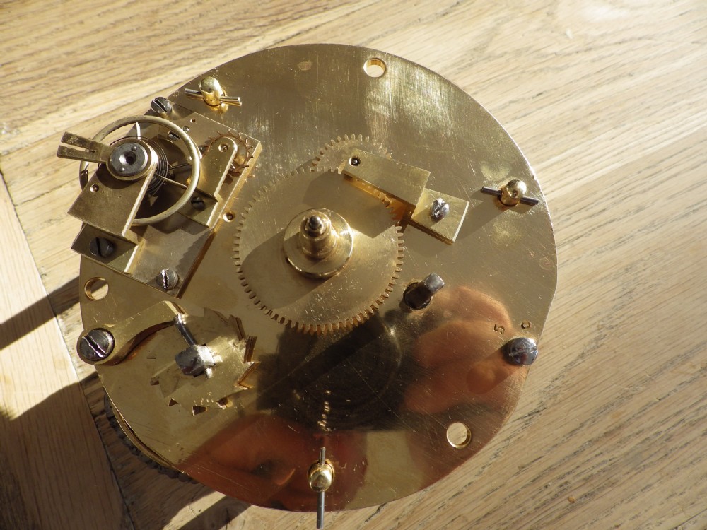 Ships Fusee Bulk Head Clock Fully Restored Movement & Case View VIII