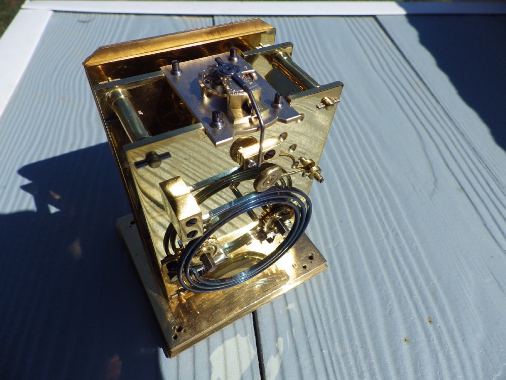 French Striking Carriage Clock Movement Fully Restored Rare Case Style View XIV