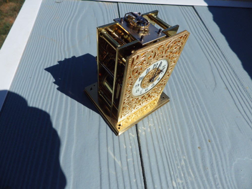 French Striking Carriage Clock Movement Fully Restored Rare Case Style View XV
