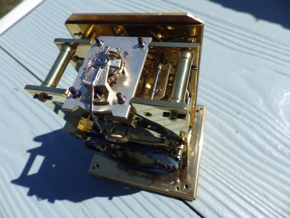 French Striking Carriage Clock Movement Fully Restored Rare Case Style View XVI