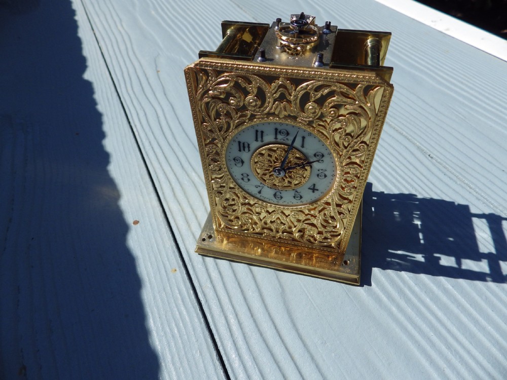 French Striking Carriage Clock Movement Fully Restored Rare Case Style View XIX