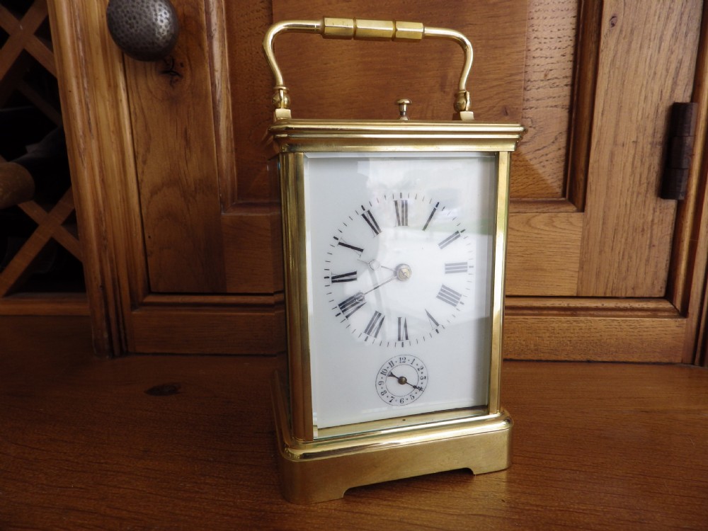 French Grand Sonnerie Carriage Clock Fully Restored 1880s
