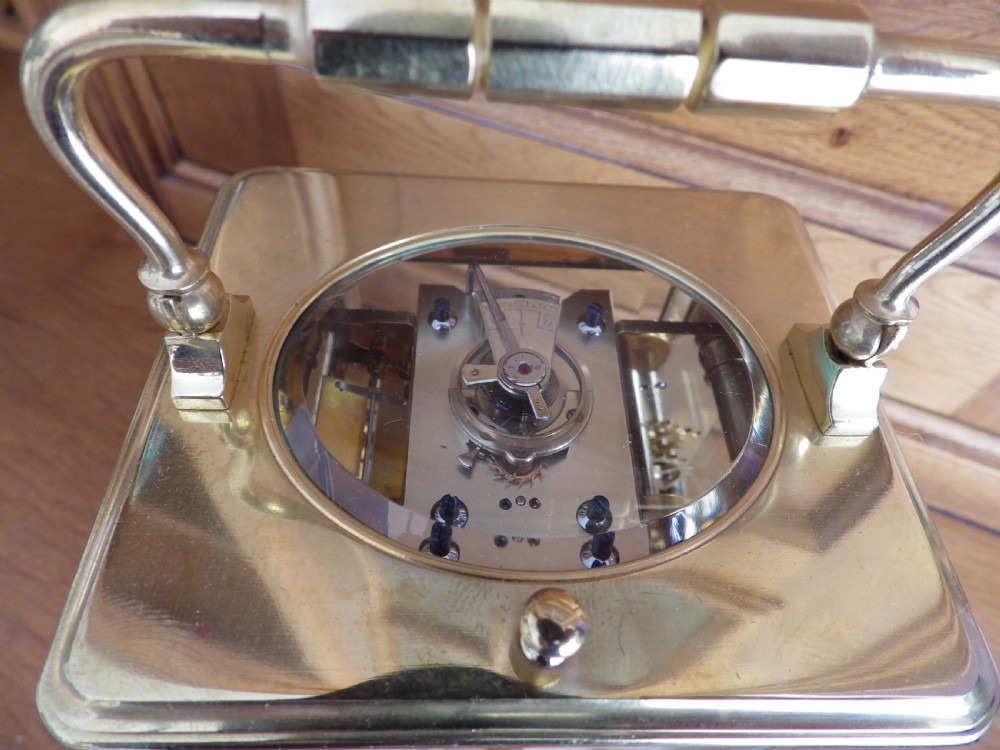 French Grand Sonnerie Carriage Clock Fully Restored 1880s View VI