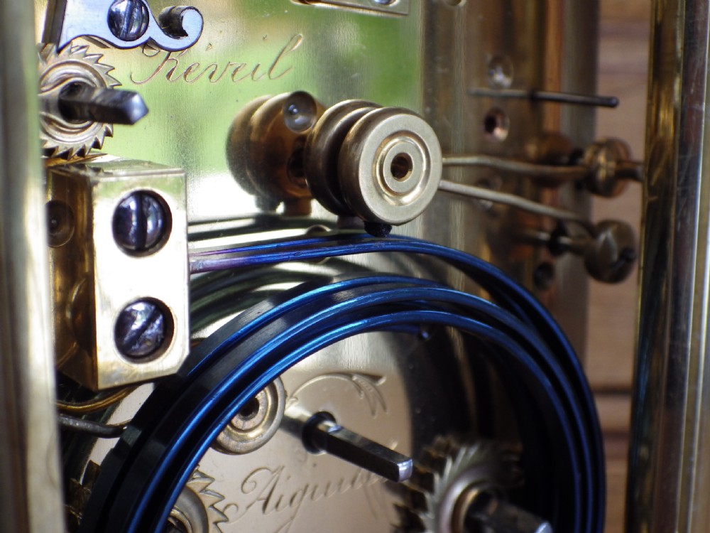 French Grand Sonnerie Carriage Clock Fully Restored 1880s View VII