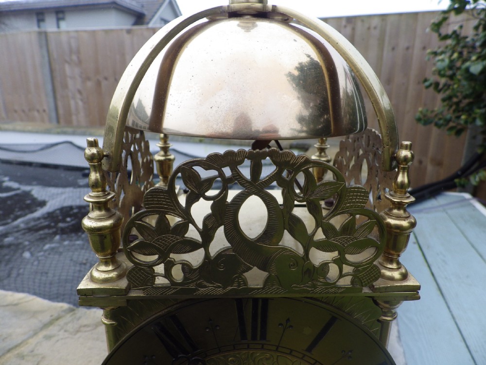 Lantern Clock Double Fusee Ting Tang Strike A Rare clock View III