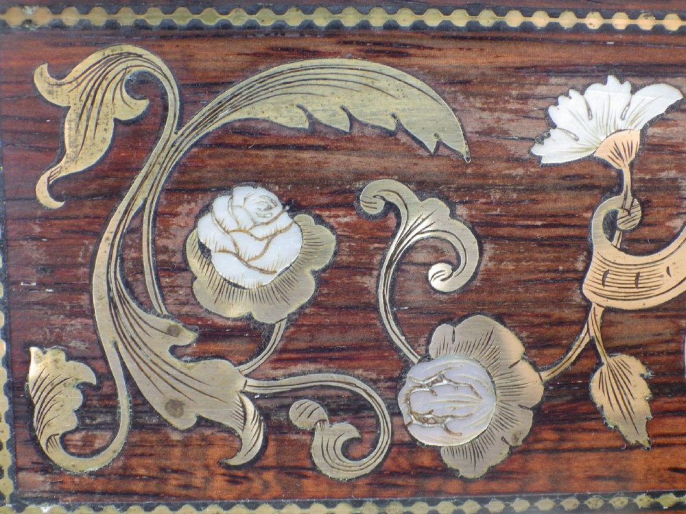 French Charles X Portico Clock Stunning Inlay View XI