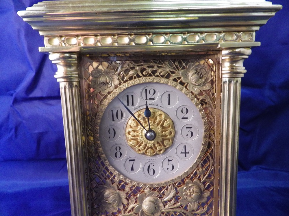 French Repeating Carriage Clock Simply Stunning bow sided case View III