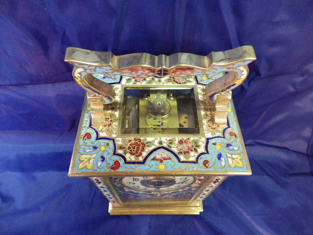 French Enamel Striking Carriage Clock View IV