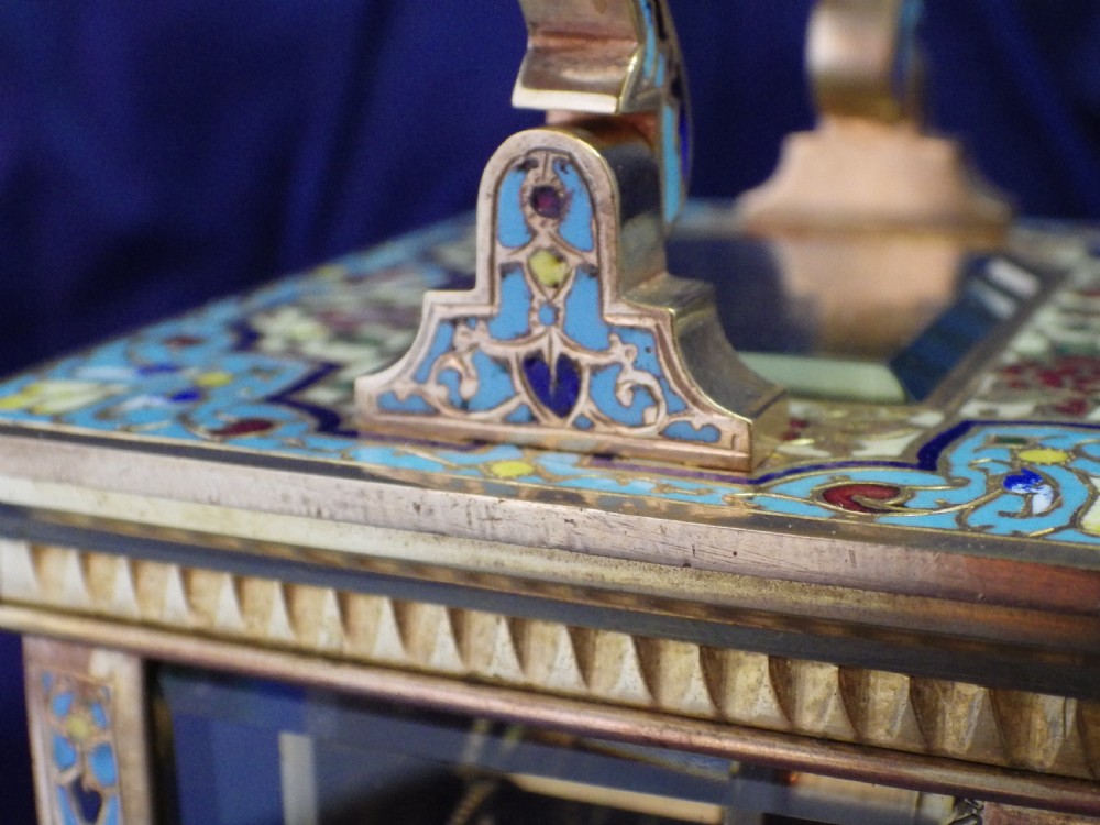 French Enamel Striking Carriage Clock View VIII