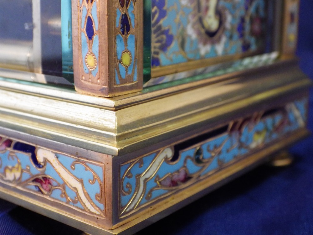 French Enamel Striking Carriage Clock View IX