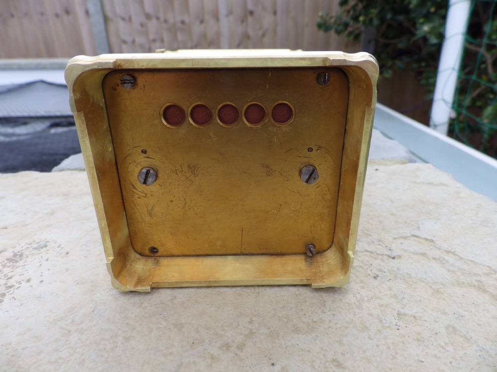 French George Case Repeater Alarm Carriage Clock Box & Key View VI