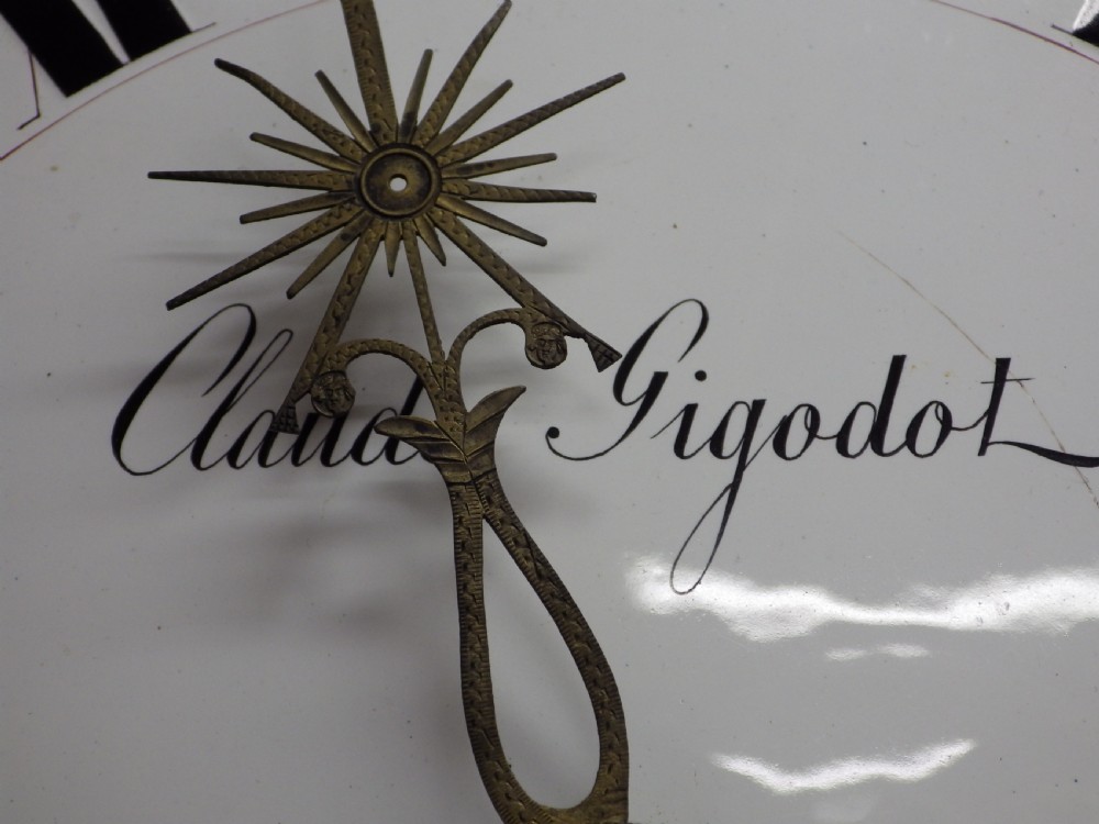 French Vineyard Clock Double Striking plus half hour movement restored 1870s View VII