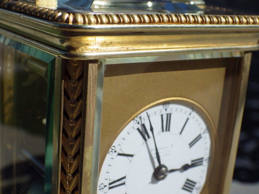 French Striking Carriage Clock Fully Restored Circl 1860s View VII