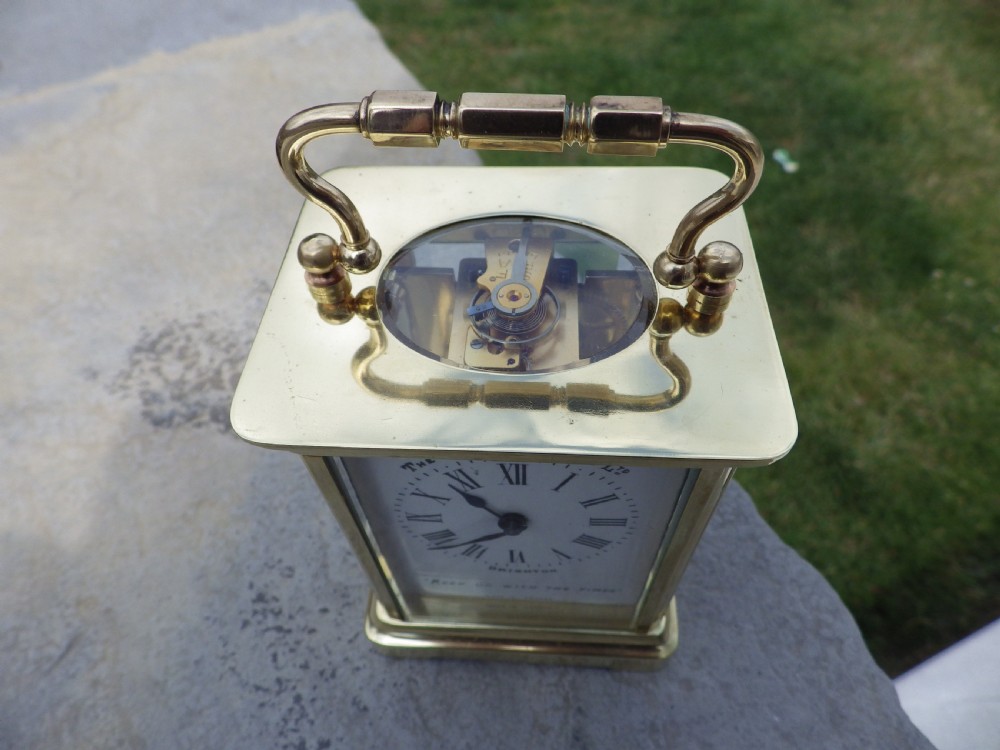 French Carriage Clock With History Circl 1900s View V