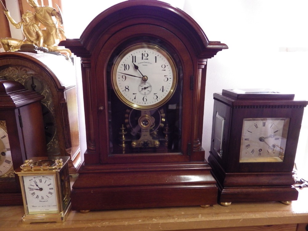 Eureka Clock Company Mantel Clock The Rarest Example Seconds Hand 3 Ball View XIV