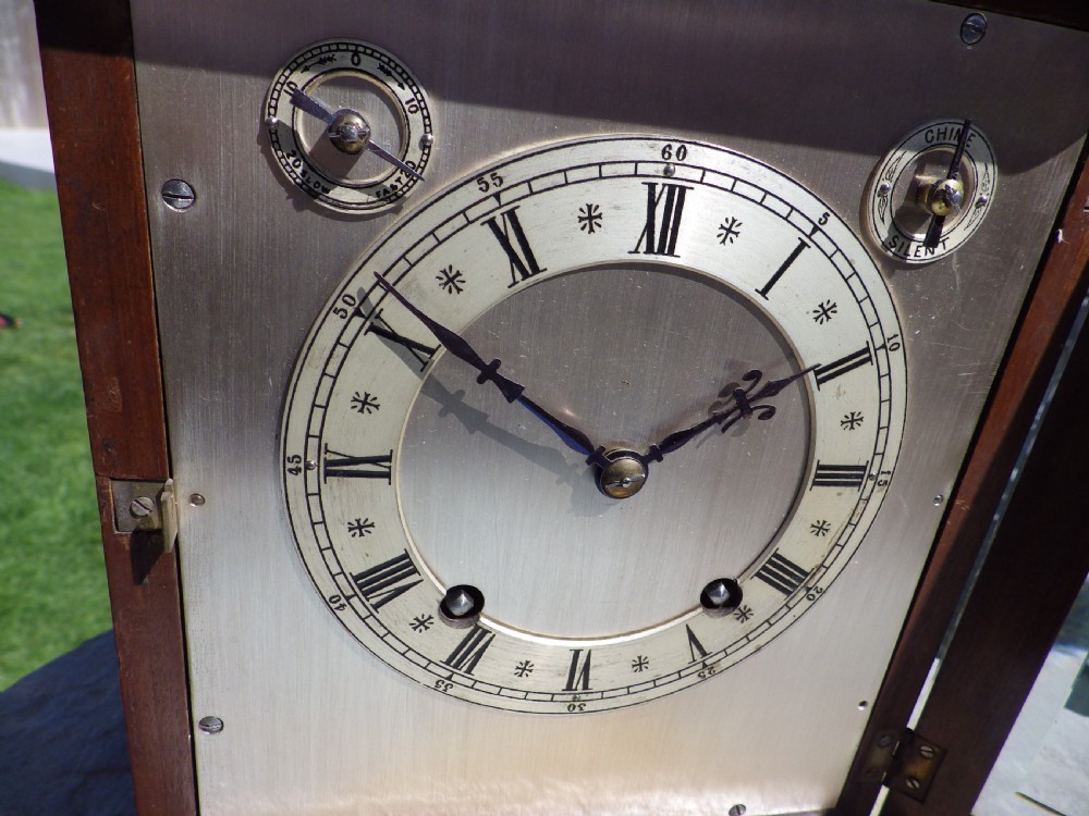 W & H Ting Tang Mantle Clock Fully Restored Running Via Platform Escapement Rare Case Style View VII