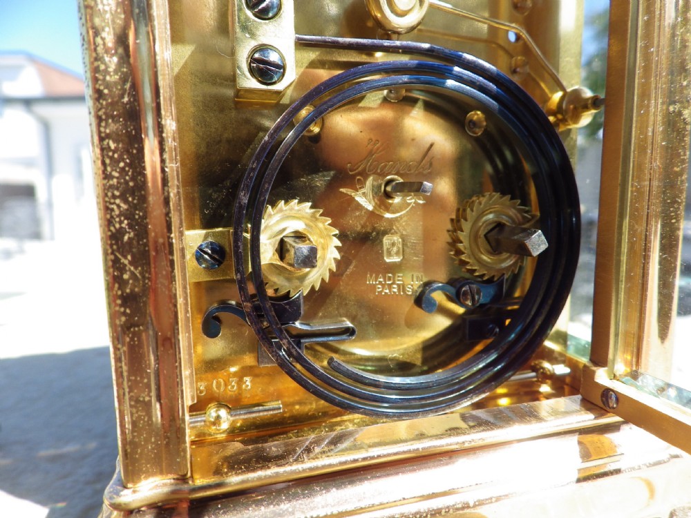 Henry Jacot Gorge Case striking Carriage Clock Fully Restored Cicl 1880 View VI