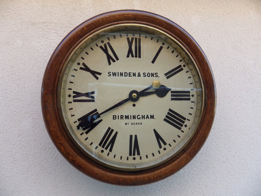 Fusee Dial Clock 18 Inch Dial Made For Swinden & Sons , Birmingham