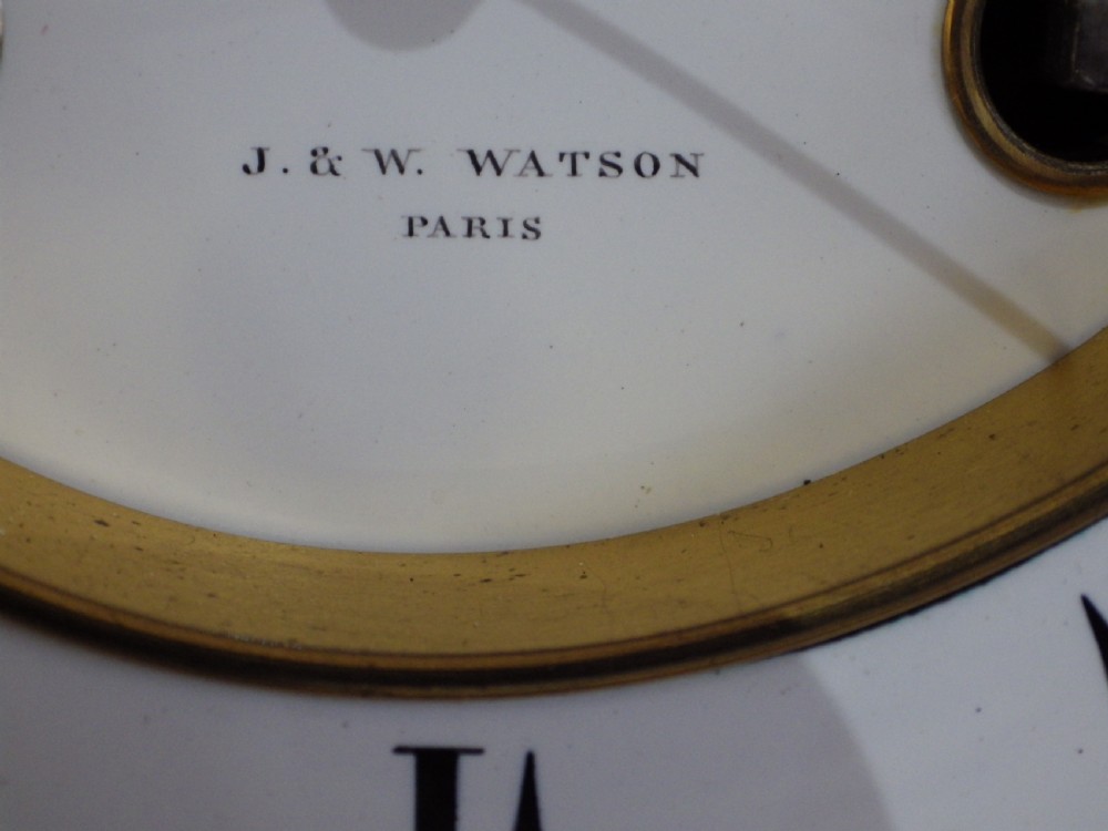 Rare French Marble Clock Set From Paddington Hospital 1870s View XII