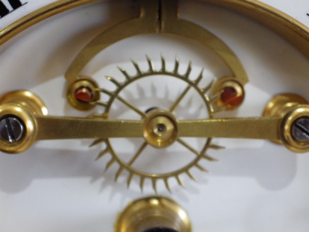 Rare French Marble Clock Set From Paddington Hospital 1870s View XIII