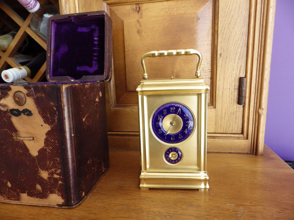 Rare Minute Repeater Carriage Clock By Margaine