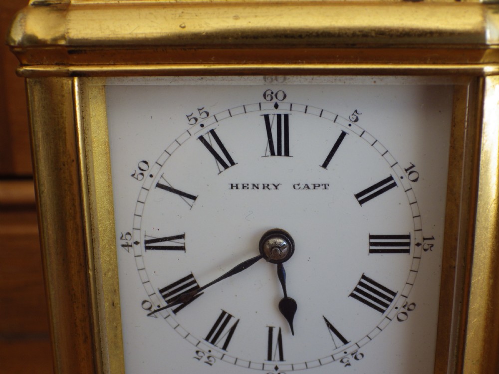 Miniature Grand Sonnerie French Carriage Clock Xmas 1894 View III