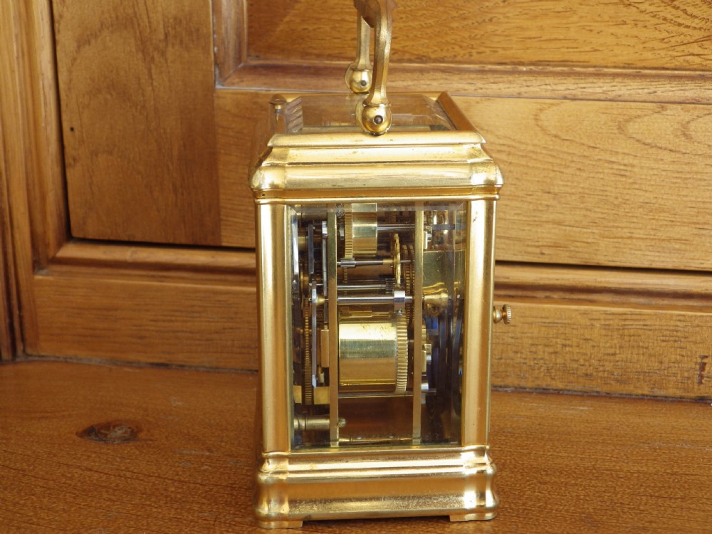 Miniature Grand Sonnerie French Carriage Clock Xmas 1894 View IV
