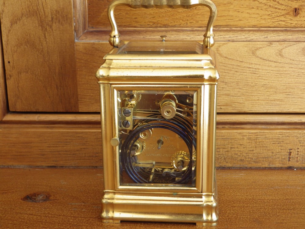 Miniature Grand Sonnerie French Carriage Clock Xmas 1894 View V