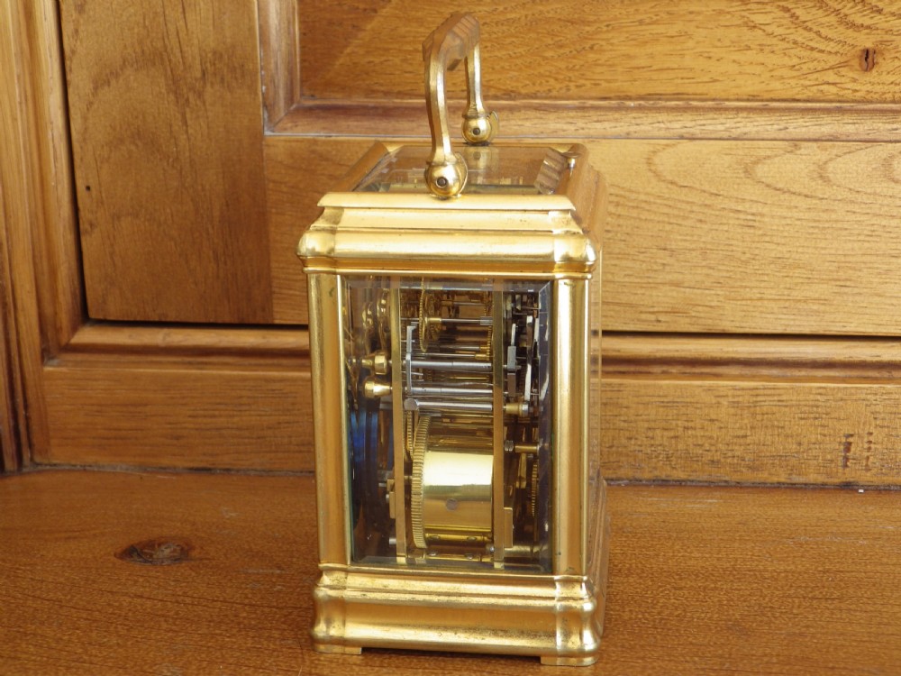 Miniature Grand Sonnerie French Carriage Clock Xmas 1894 View VI