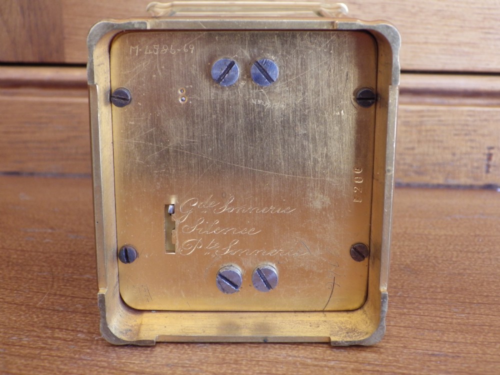 Miniature Grand Sonnerie French Carriage Clock Xmas 1894 View VIII