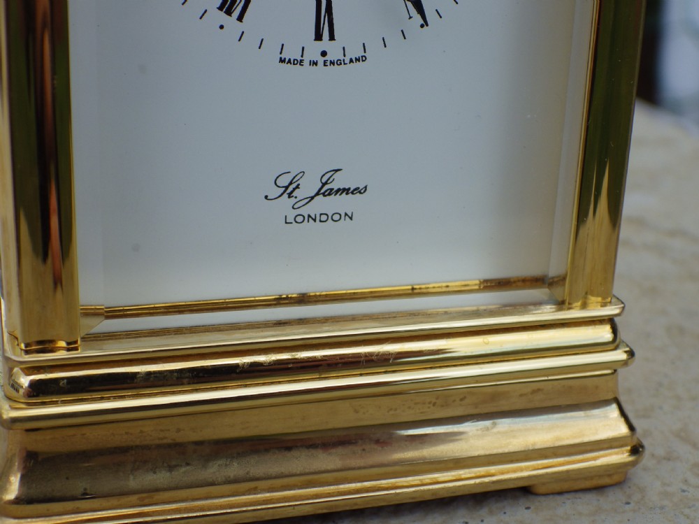 St James English/French Carriage Clock View VI