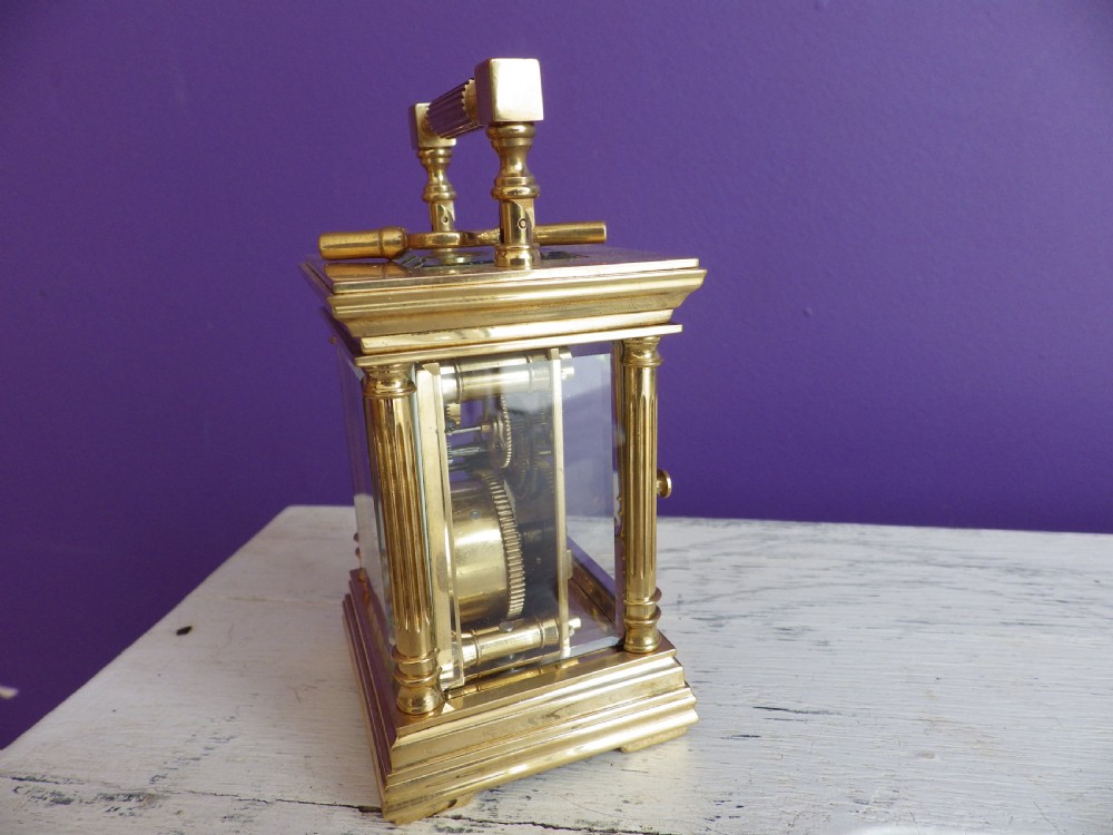 L Epee Miniature Restored Carriage Clock 1960s View II