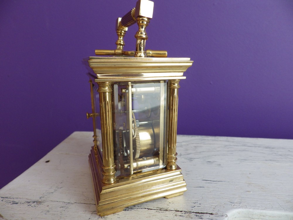 L Epee Miniature Restored Carriage Clock 1960s View IV