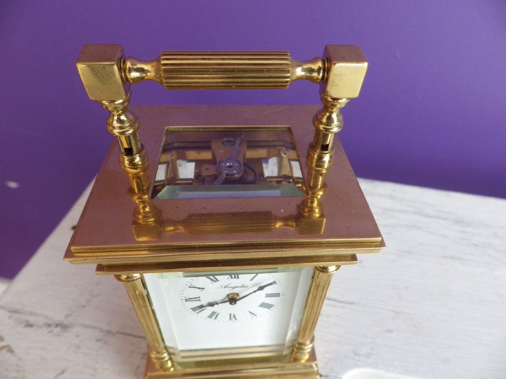 L Epee Miniature Restored Carriage Clock 1960s View V