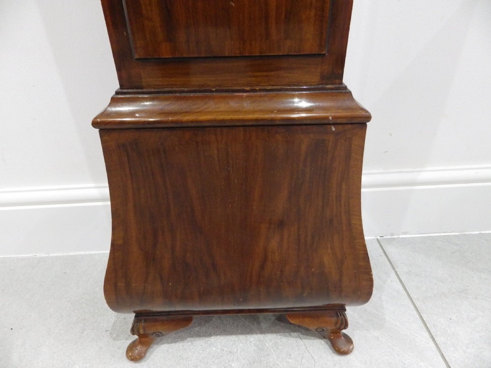 Elliott Mahogany Westminster Chime Art Deco Grandmother clock 1930s View II