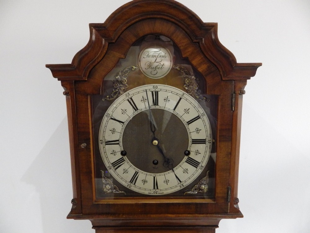 Elliott Mahogany Westminster Chime Art Deco Grandmother clock 1930s View V