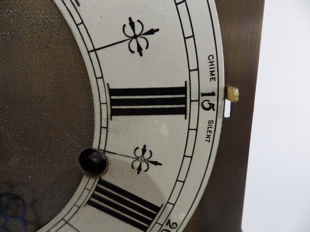 Elliott Mahogany Westminster Chime Art Deco Grandmother clock 1930s View XI