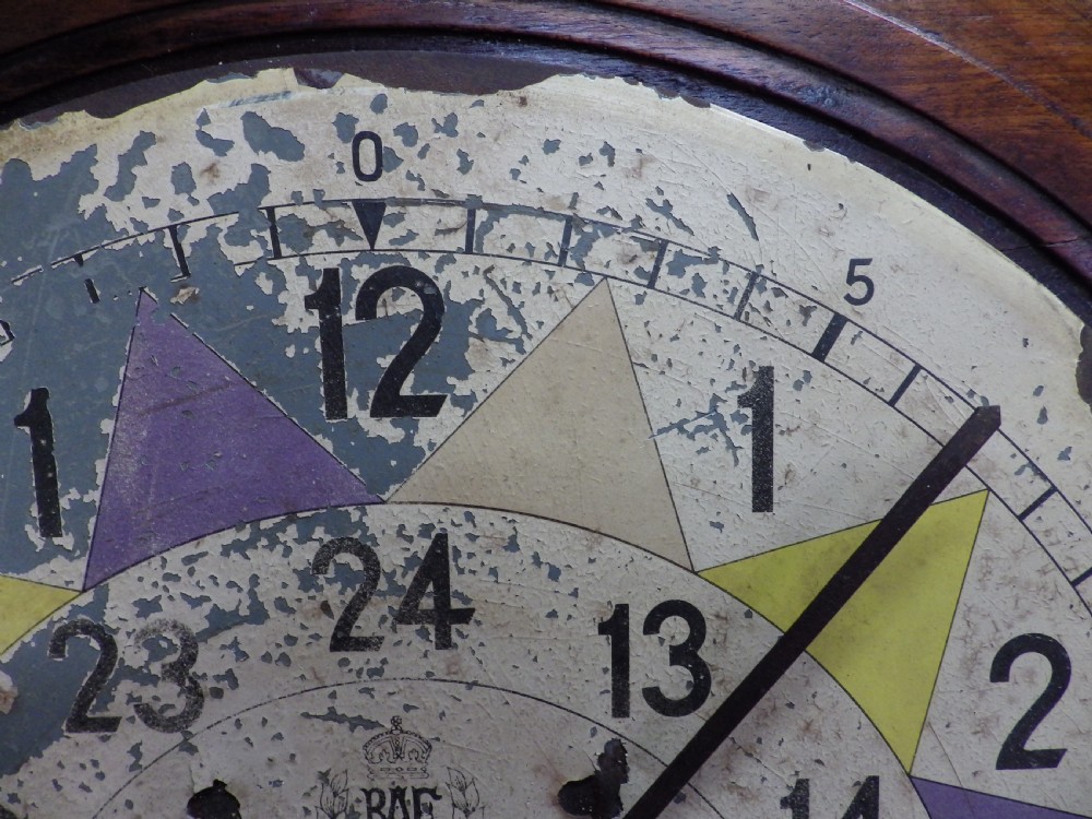 Dial Clock RAF Sector Clock 1941 In Original Condition Serviced & Running Strong View VI