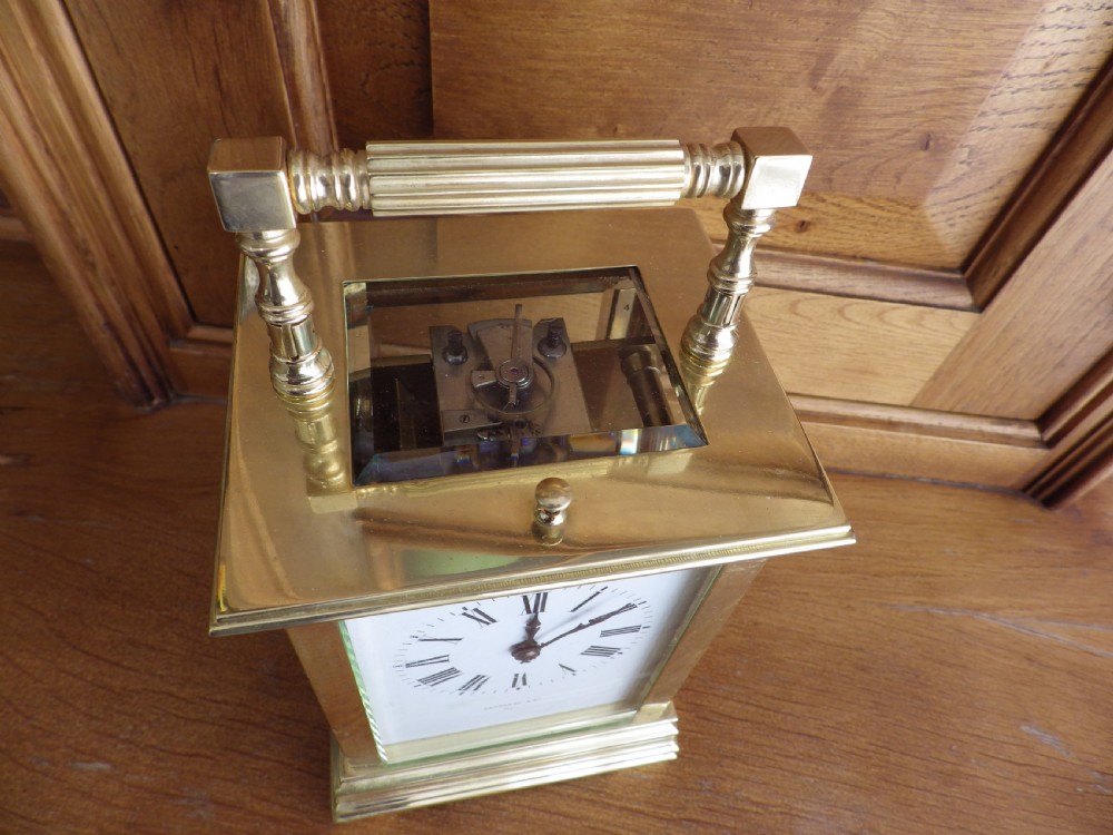 French Repeater Carriage Clock With The Original Case Circl 1880s View III