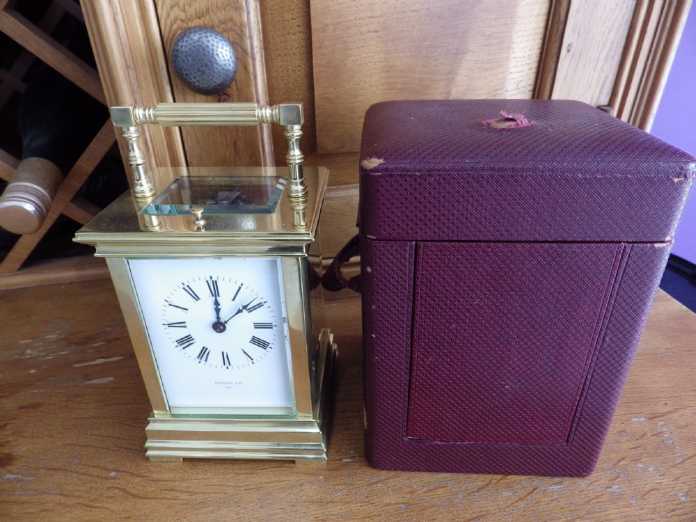 French Repeater Carriage Clock With The Original Case Circl 1880s View IX