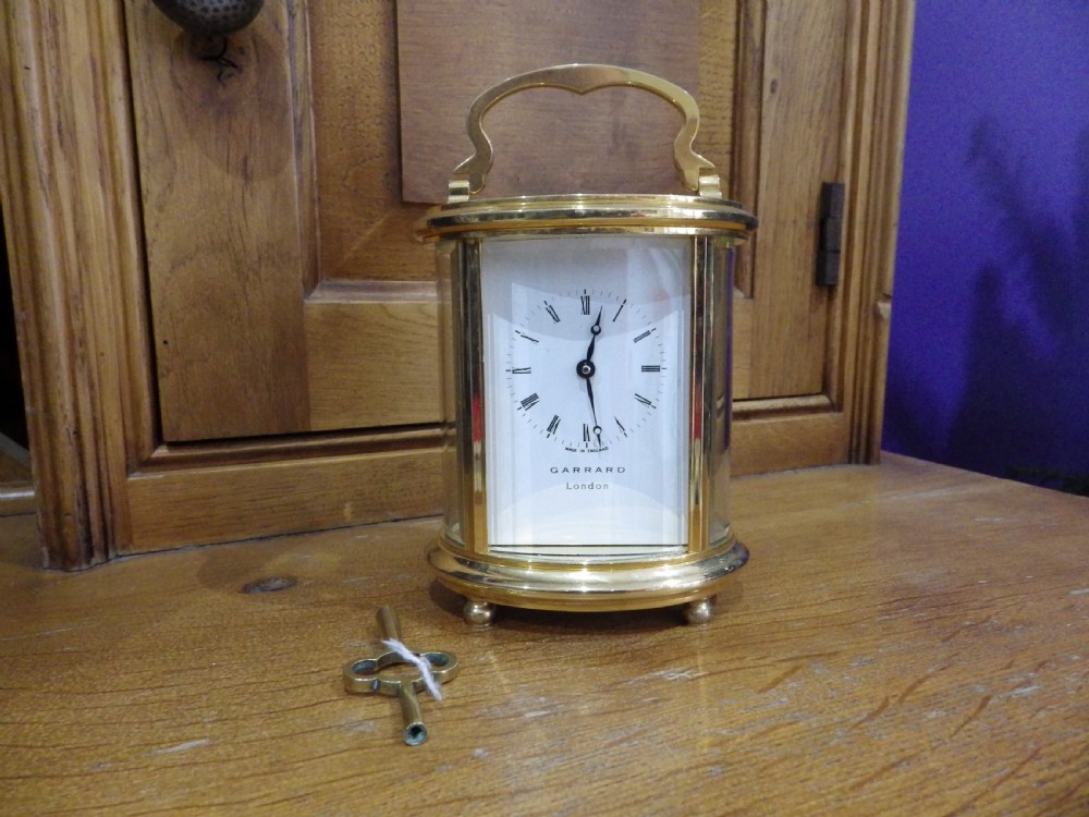 English Carriage Clock Garrard London Ex Shop Stock Mint 1960