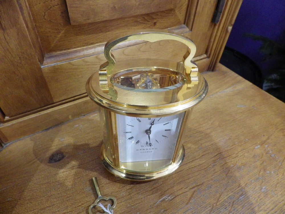 English Carriage Clock Garrard London Ex Shop Stock Mint 1960 View III
