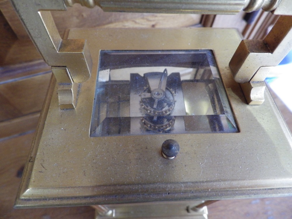 French Grand Sonnerie Carriage Clock 1890s View VII