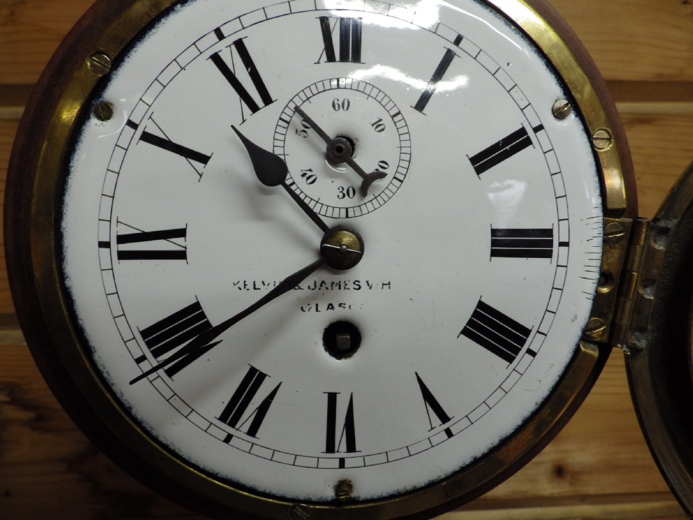 Ships Clock Fusee Glasgow Maker 1900 View IV