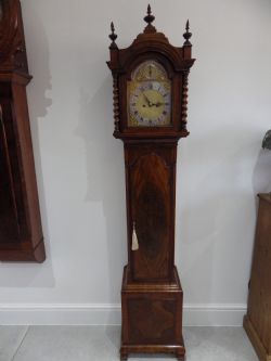 DOUBLE FUSEE GRANDFATHER CLOCK FULLY RESTORED MOVEMENT 1890 RARE CLOCK