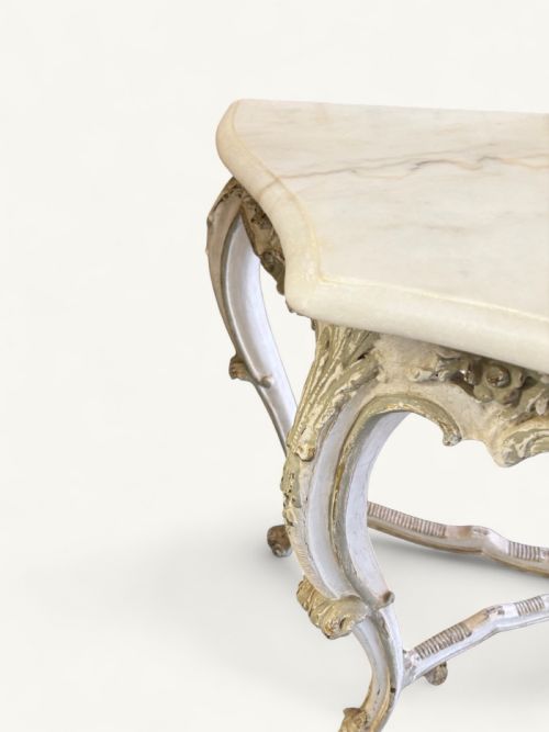 DECORATIVE FRENCH MARBLE CONSOLE TABLE - ADDITIONAL PHOTO 9